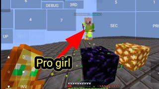 Crystal PvP with Pro Girl  || #minecraft #pojavlauncherpvp #cpvp