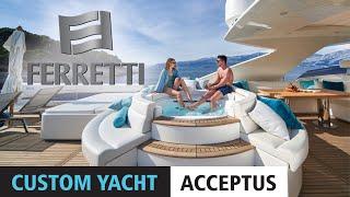 FERRETTI CUSTOM MADE | LUXURY MOTOR YACHT ACCEPTUS | CHARTER CROATIA | TOUCH ADRIATIC