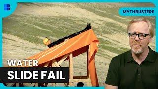 Can a Water Slide Launch You 100FT? - Mythbusters - Science Documentary