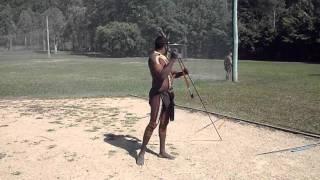 Spear throwing with Woomera