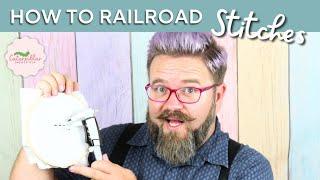 How to Railroad Your Cross Stitch | Caterpillar Cross Stitch