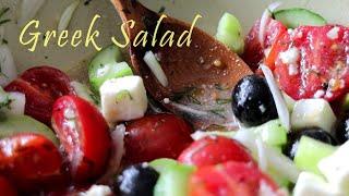 [ENG] 지중해식 그릭 샐러드(+초간단 드레싱), 이 레시피로 정착! 매일 먹어도 안 질려요! Greek Salad | 하다앳홈