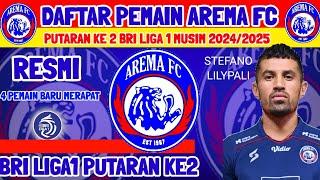 RESMI - DAFTAR PEMAIN AREMA FC 2024/2025 PUTARAN KE2 - BERITA AREMA - KABAR AREMA HARI INI - AREMA