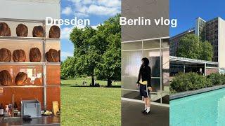 Berlin Vlog | 돌아온 젤라또와 빙수의 계절 // 베를린에서 찾은 건축 거장들의 작품들, 드레스덴 나들이, 템펠호프 공항 공원️