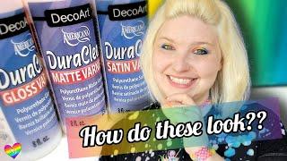 Art Product Comparison - DecoArt DuraClear Varnish - Gloss/Matte/Satin