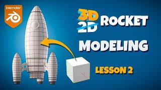 Blender Beginner Tutorial - Part 2 (Modeling Rocket)