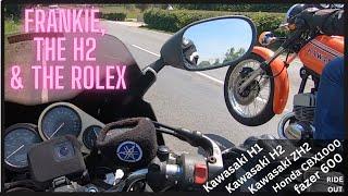 The Gold Kawasaki H2,Frankie & The Rolex... 2 strokes, fazer & cbx Ride Out