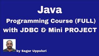 Java full course | Java tutorial for beginners |  Java Programming Course | JDBC | java projects