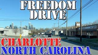 Freedom Drive - Charlotte- North Carolina -  4K Street Drive