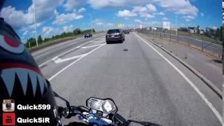 Biker has Ninja reflexes!!!