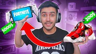 فورتنايت ولكن اذا بخسر بلعب بأصعب جهاز بلعالم  !! Fortnite