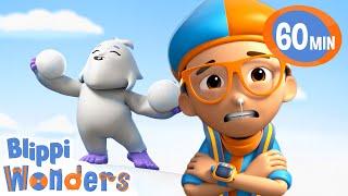 Blippi and Betty the Yeti search for snow ! | Blippi Wonders Educational Videos for Kids