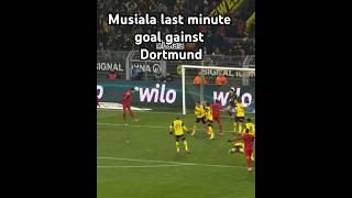 Musiala's 85+ minutes equaliser goal for Bayern against Dortmund