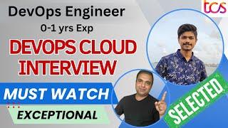 Superb 1 Year Experienced DevOps Cloud Engineer Live Interview #cloud #interview #devopsengineer