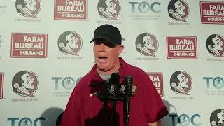 FSU Football | Coach Fuller going over spring practice