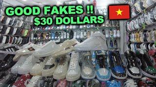 Fake Market Sneaker Shopping in Vietnam - Ho Chi Minh Saigon  |  Jordan 1's Yeezy Gucci Balenciaga