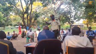 Watch Man-in-Uniform So Embittered at the State Govt Official in a Community Policing Meeting"