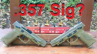 .357 Sig? Cartridge Introduction and  FMJ Ballistic Gel Test (VS .40 S&W and 9mm)