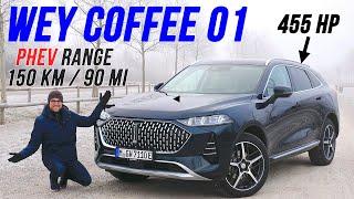 This 42 kWh Chinese PHEV SUV conquers  ! GWM WEY Coffee 01 REVIEW (WEY Mocha)