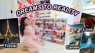 Making My 2023 Vision Board! (& how i make my dreams come true)