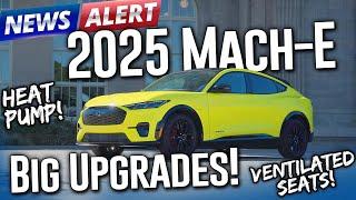 BREAKING: 2025 Mustang Mach-E updates! Heat Pump! Ventilated Seats! New Colors!