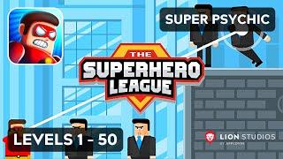 The Superhero League - Super Psychic Gameplay Walkthrough Levels 1-50 (Android, iOS)