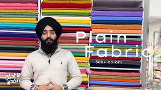  NEW STOCK PLAIN FABRIC for embroidery || Khalsa textile Ferozpur