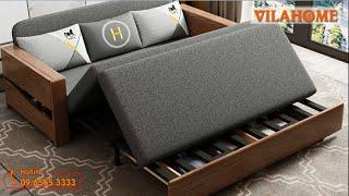 Sofa Giường Gỗ Thông Minh Hien Đai GS05 - Nội Thất VilaHome