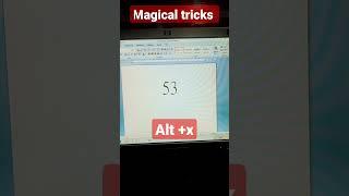 magical tricks in ms word #shortvideo tricks #video