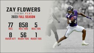 Zay Flowers Full Season Replay: Every Target, Catch, and Run in the 2023 NFL Season