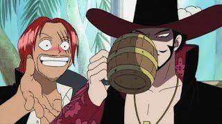 Mihawk shows Luffy's bounty to Shanks! (English Sub)