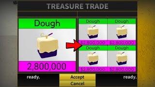 1 Dough to 4 Dough in Blox Fruits! HUGE Trades 