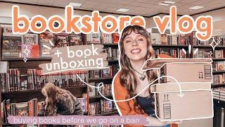 Bookstore Vlog + BOOK HAUL  buying books before we go on a book buying ban