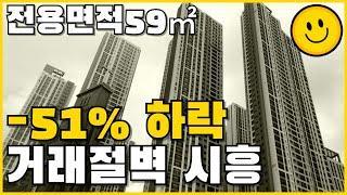 마이너스 51% 하락 거래절벽 시흥