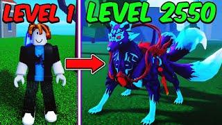 Noob To MAX LEVEL Kitsune in Blox Fruits [FULL MOVIE]