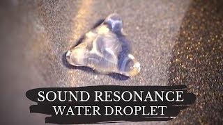 Cymatics experiment -  Merkaba Sound Resonance of Water Droplet - Sacred Geometry