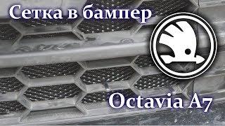 Сетка в бампер Skoda Octavia A7. Защита от камней и не только.