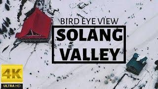 Solang Valley in December | Drone shots | Manali , Himachal Pradesh