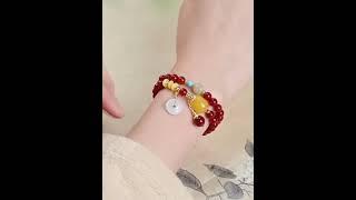 Southern Red Agate, Amber & Jade Energy Bracelet#universe#books#podcast