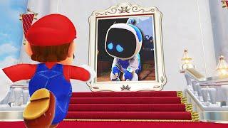 What Happens if Mario use the Secret Astro Bot Painting in Super Mario Odyssey?