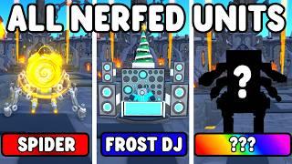 EVERY NERFED UNIT VS ENDLESS MODE (Toilet Tower Defense)