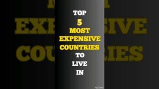 Top 5 Most Expensive Countries to Live in #shortsvideo #shorts #viral #tiktok