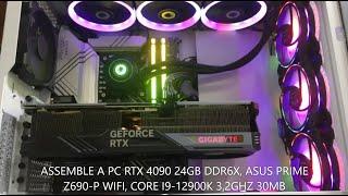 Gaming PC build RTX 4090 i9-12900K | ASUS PRIME Z690-P WIFI | PC Assembly i9-12Th Gen