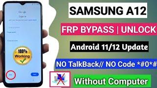 SAMSUNG A12 FRP BYPASS WITHOUT PC NEW METHOD 2024 || TalkBack Not Working