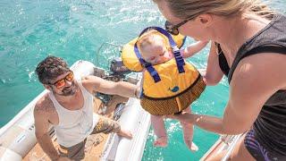 BABY ONBOARD our Sailboat  We're back!!!! Sailing Vessel Delos Ep. 259