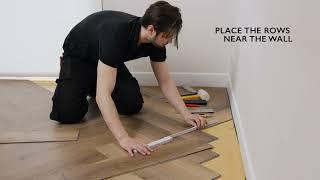 How to install Invictus click vinyl flooring in herringbone pattern