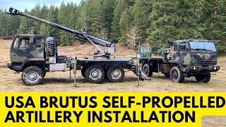 USA has developed a prototype of the Brutus self-propelled wheeled howitzer