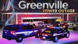 Power OUTAGE during THUNDER STORM! (+COPS CALLED for trespasser) - Roblox Greenville Roleplay Series