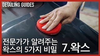 전문가가 알려주는 왁스의 5가지 비밀 | 디테일링 가이드 7편