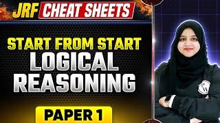 UGC NET Paper 1 : Start from Start- Logical Reasoning for UGC NET Exam 2024 | UGC NET PW